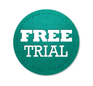 Free Trial - Circle Badge Turquoise